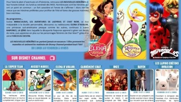 Bulletin des programmes Disney Channel semaine 29