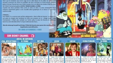 Bulletin des programmes Disney Channel semaine 34