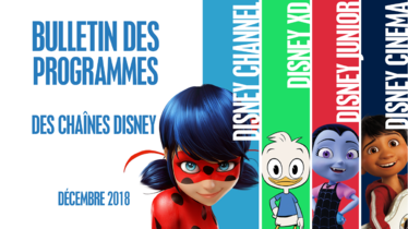 Chaînes Disney : Bulletin des programmes de Décembre