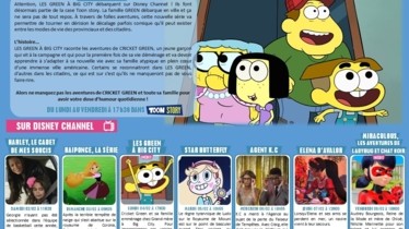 Chaînes Disney : Bulletin des programmes semaine 6