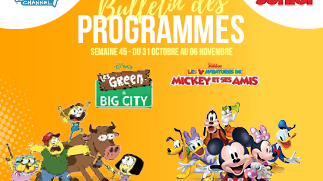 Chaînes Disney : bulletins des programmes semaine 45