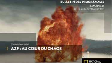 Chaîne National Geographic - Bulletin des programmes semaine 38