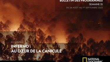 Chaîne National Geographic - Bulletin des programmes semaine 35 - du 26 août au 1 septembre