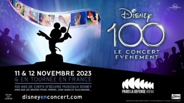 À Paris et partout en France, le  concert événement Disney100 célébrera les plus grandes chansons Disney