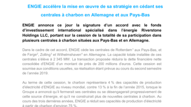 ENGIE accélère la mise en œuvre de sa stratégie en cédant ses centrales à charbon en Allemagne et aux Pays-Bas.pdf