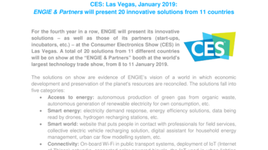 CES : Las Vegas, January 2019 : ENGIE & Partners will present 20 innovative solutions from 11 countries.pdf