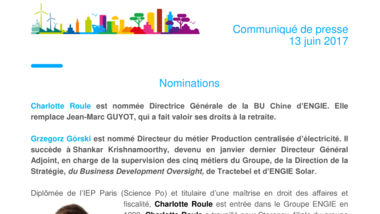 Nominations