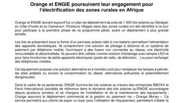 Orange et ENGIE poursuivent leur engagement pour l’électrification des zones rurales en Afrique