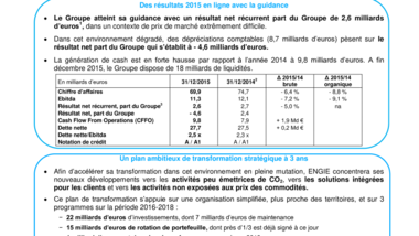 Un plan ambitieux de transformation stratégique à 3 ans pour devenir leader de la transition énergétique dans le monde