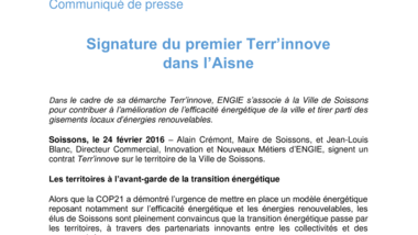 Signature du premier Terr’innove dans l’Aisne