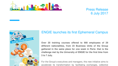 ENGIE launches its first Ephemeral Campus