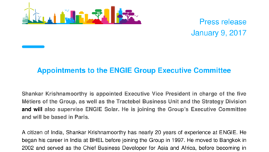 Appointments to the ENGIE Group Executive Committee