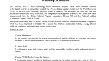 Decarbonathon jury named most promising innovations for lowering CO2 emissions