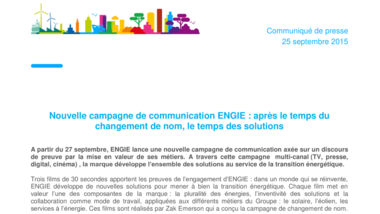 Nouvelle campagne de communication ENGIE : après le temps du changement de nom, le temps des solutions.pdf