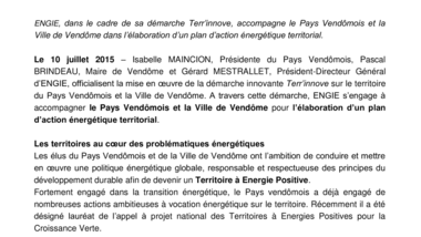 Signature du premier Terr’innove en région Centre Val de Loire
