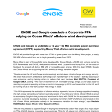 PR_PPA_GOOGLE_ENGIE_OCEAN_WINDS