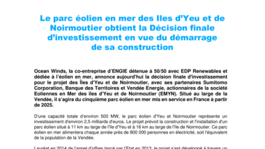 CP YEU NOIRMOUTIER DECISION FINALE INVESTISSEMENT DEF
