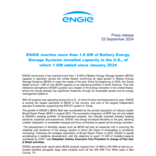 PR - 1 GW BESS added in the US