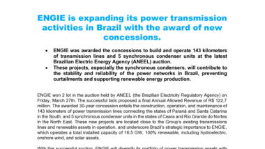 PR ENGIE Brazil - Auctions