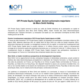 20101012_Ofi_Private_Equity_Capital_devient_actionnaire_majoritaire_de_Mors_Smitt_Holding1.pdf