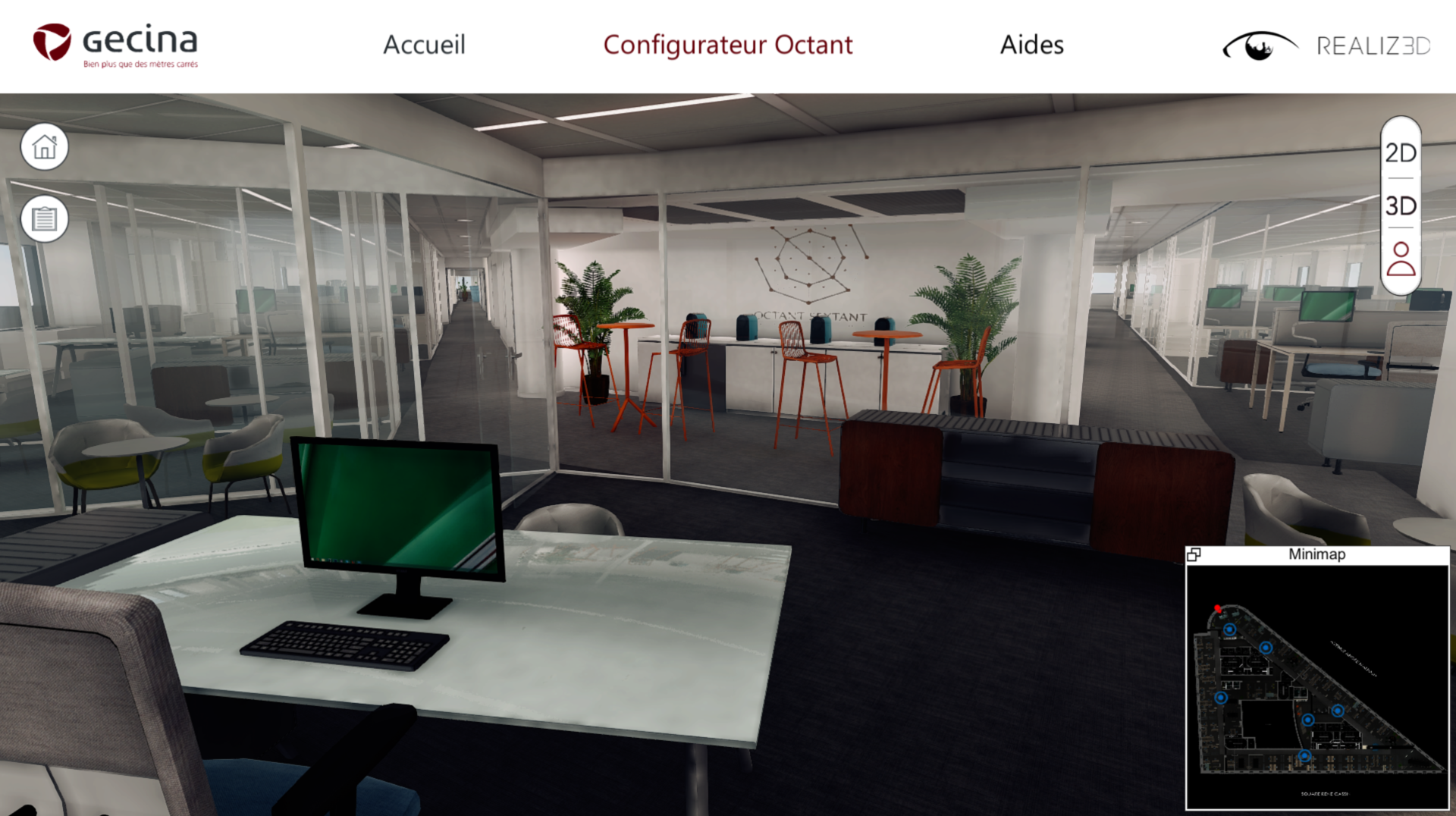 Configurateur Realiz3d - image de presse, provenance Gecina - copyright Gecina