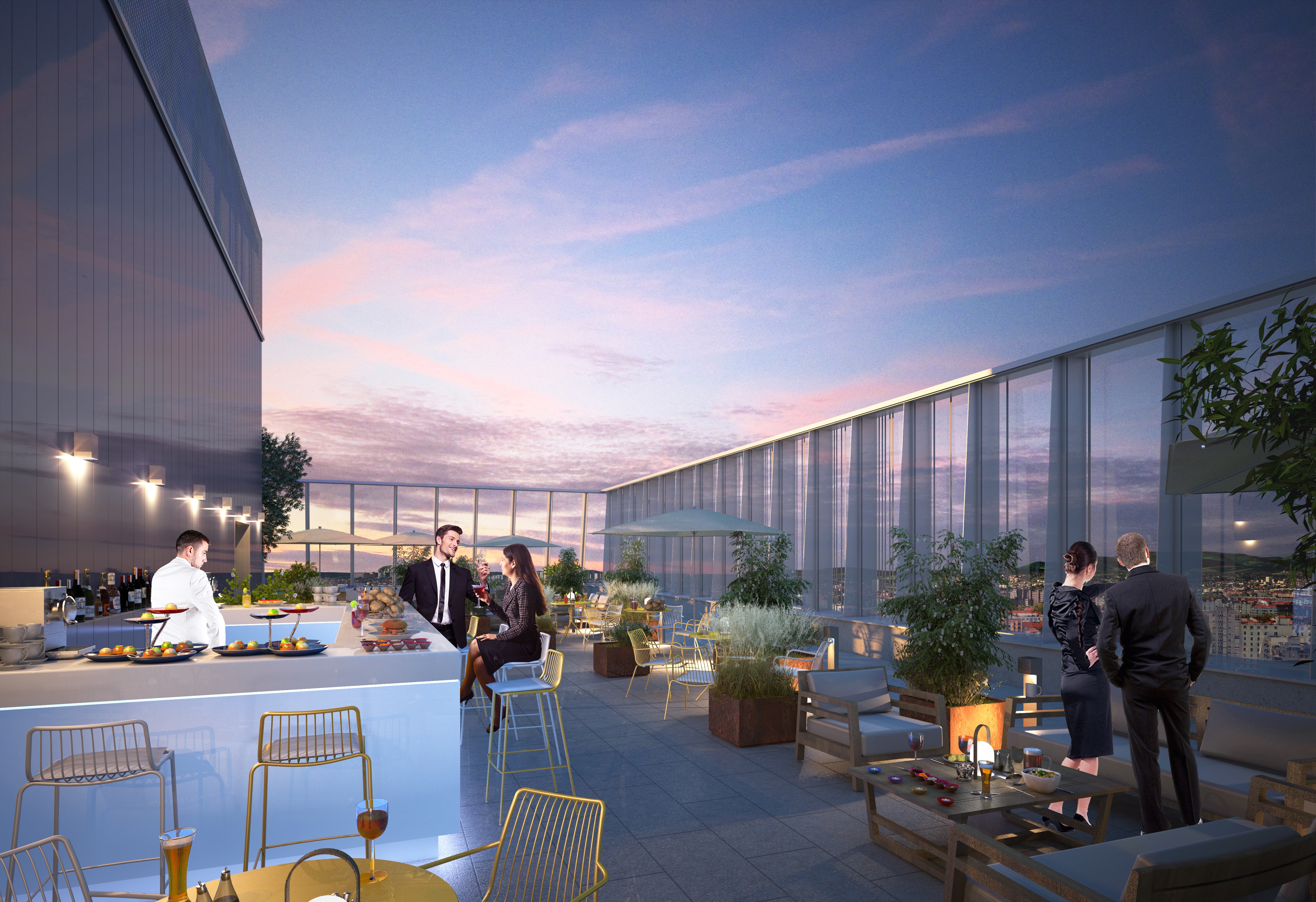 SKY 56 - terrasse panoramique - image de presse, provenance Gecina - copyright Gecina