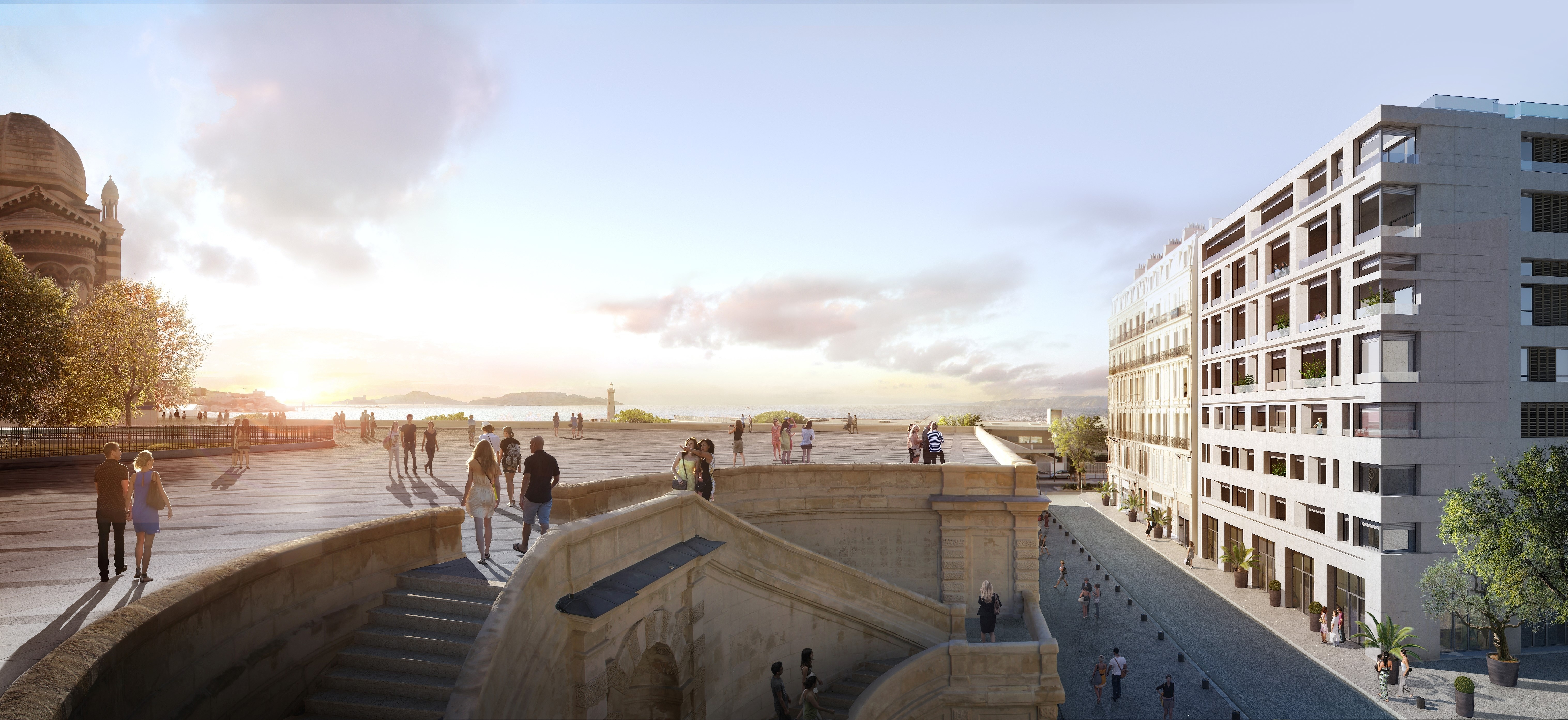 Campuséa La Major Marseille_Vue générale - image de presse, provenance Gecina - copyright Gecina
