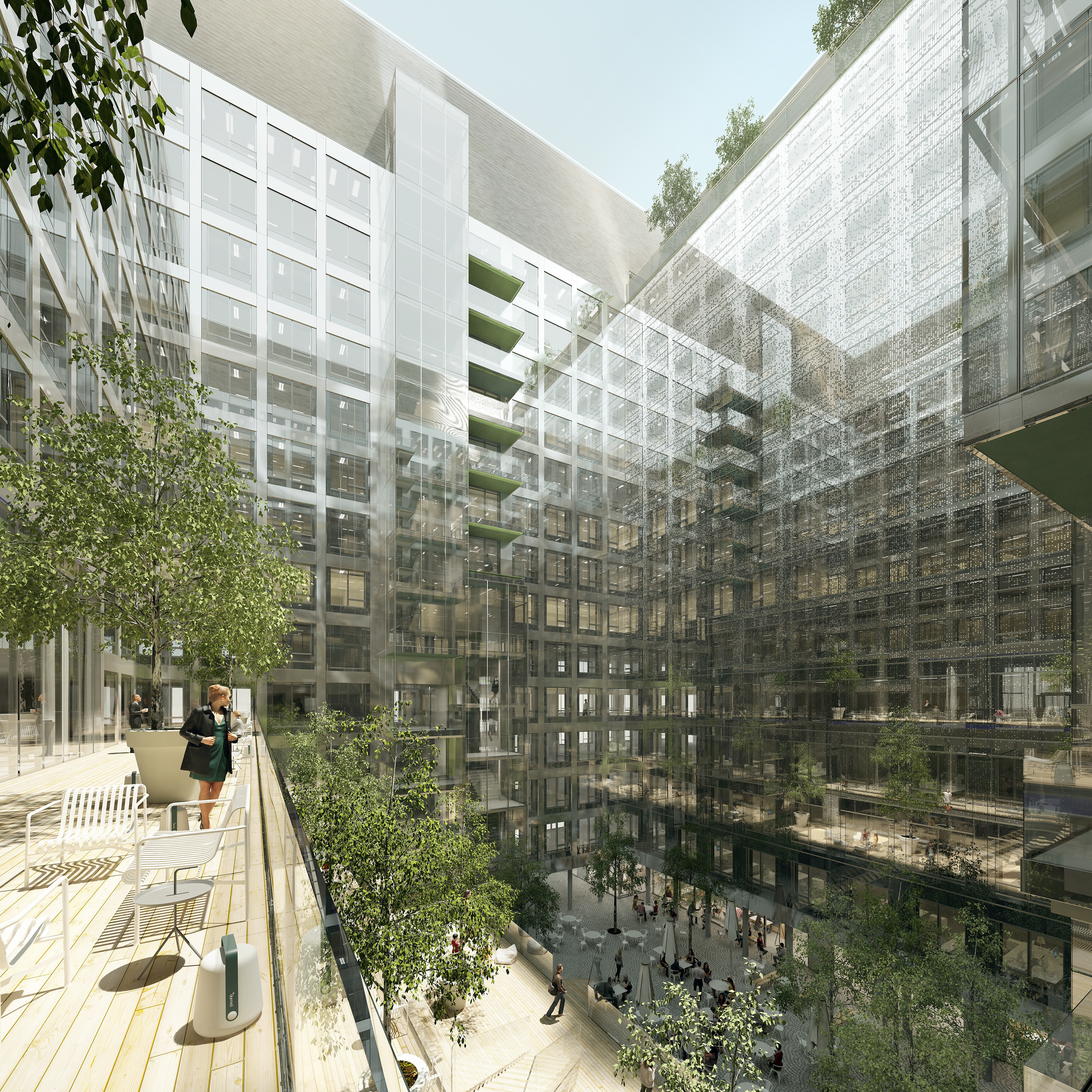 Carré Michelet courtyard - press image, origin Gecina - copyright Gecina