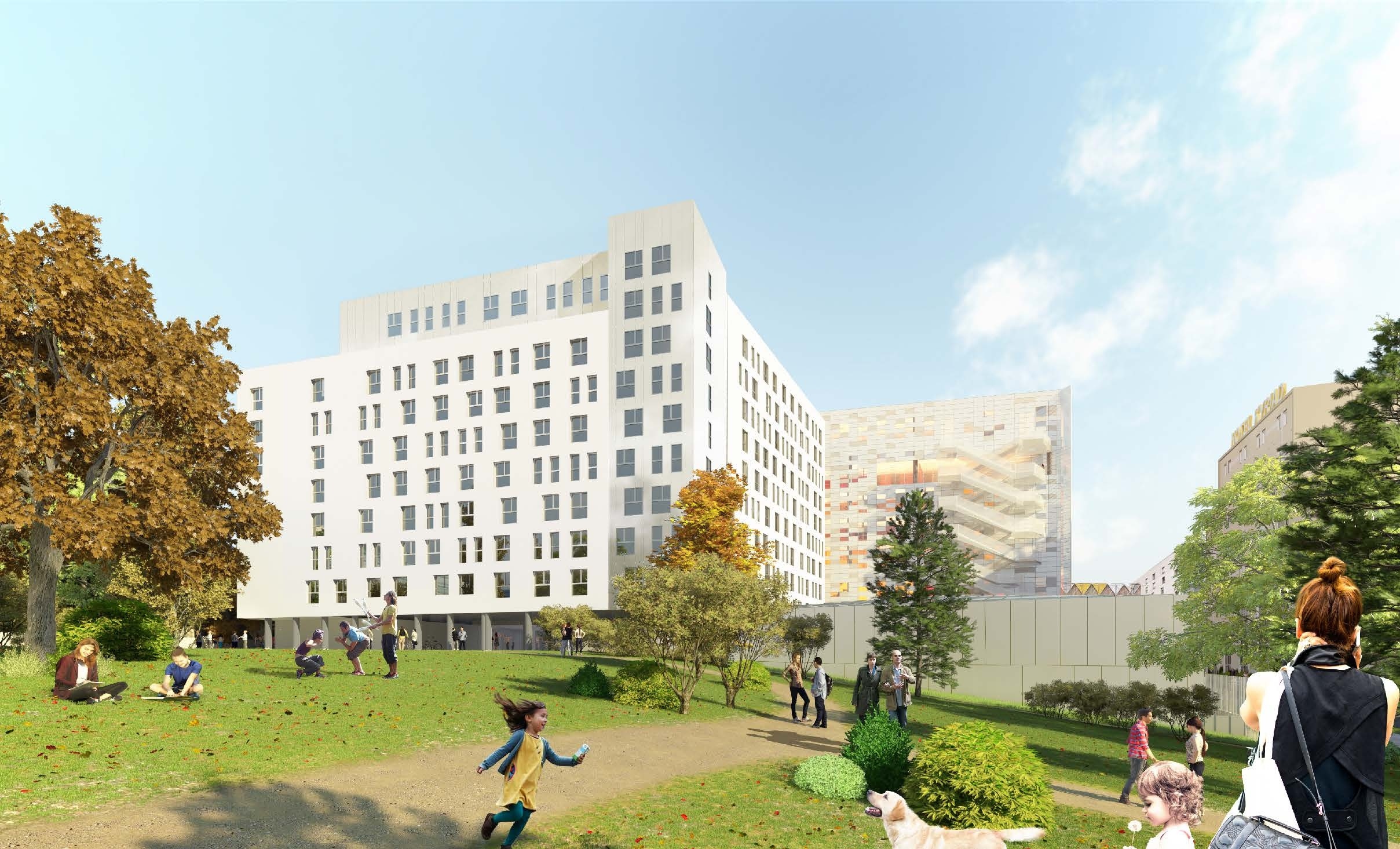 Résidence Ivry sur Seine vue d'ensemble - press image, origin Gecina - copyright Gecina