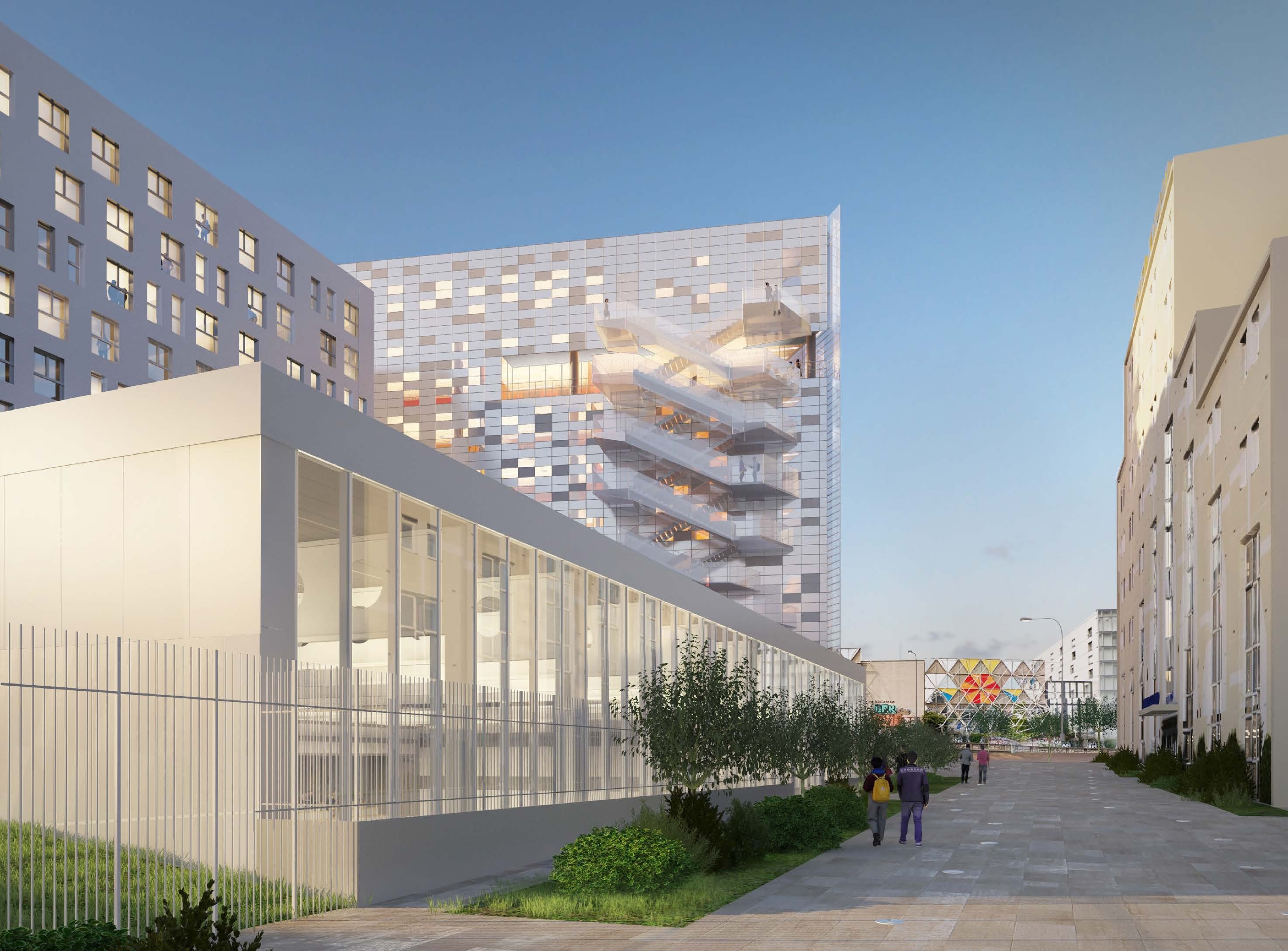 Residence Ivry sur Seine (detail) - press image, origin Gecina - copyright Gecina