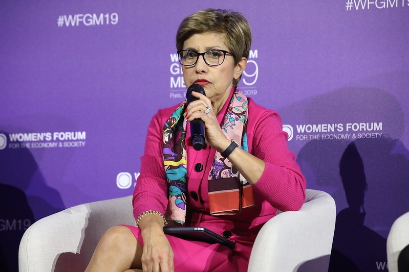 [PHOTO] Intervention de Méka Brunel au Women's Forum #WFGM19 : "One shared earth: crystallising climate action" - image de presse, provenance Gecina - copyright Gecina
