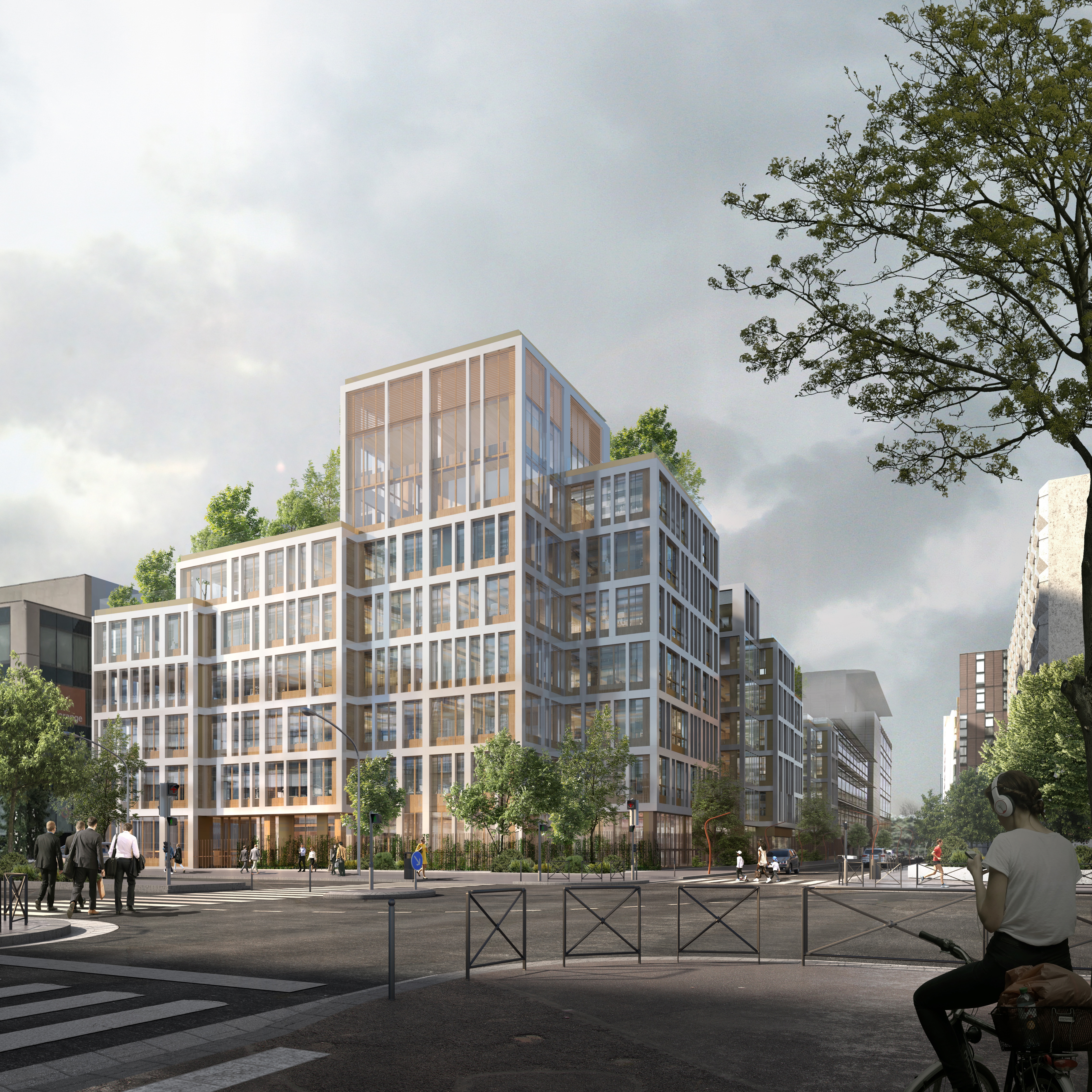 Projet Montrouge Porte Sud - image de presse, provenance Gecina - copyright Gecina