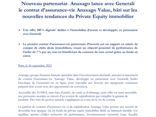 CP Nouveau partenariat : Anaxago lance avec Generali le contrat d’assurance-vie Anaxago Value.pdf