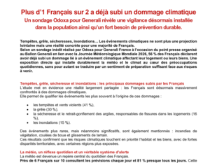 Communiqué de presse Sondage Odoxa Generali