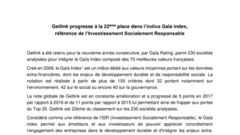 progres getlink indice gaia