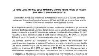 Le plus long tunnel sous marin du monde reste froid reduit impact environnemental