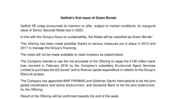 green-bond getlink SE-UK