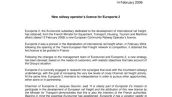 New railway operator’s licence for Europorte 2