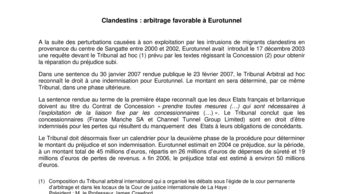 Clandestins : arbitrage favorable à Eurotunnel