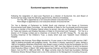 Eurotunnel appoints two new directors