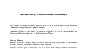 Jean-Pierre Trotignon nommé directeur général délégué