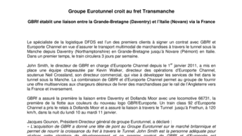 Groupe Eurotunnel croit au fret Transmanche