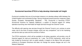Eurotunnel launches ETICA to help develop intermodal rail freight