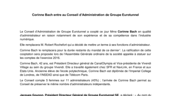 Corinne Bach entre au Conseil d’Administration de Groupe Eurotunnel