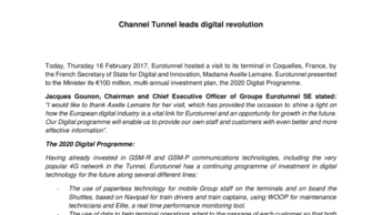 Channel Tunnel leads digital revolution