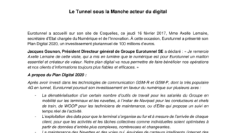 Le Tunnel sous la Manche acteur du digital
