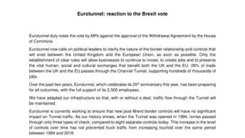 Eurotunnel: reaction to the Brexit vote