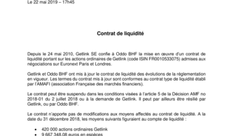 Contrat de liquidité