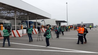 Brexit : Eurotunnel accueille les journalistes européens sur son terminal de Coquelles