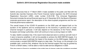 2019 Universal Registration Document published